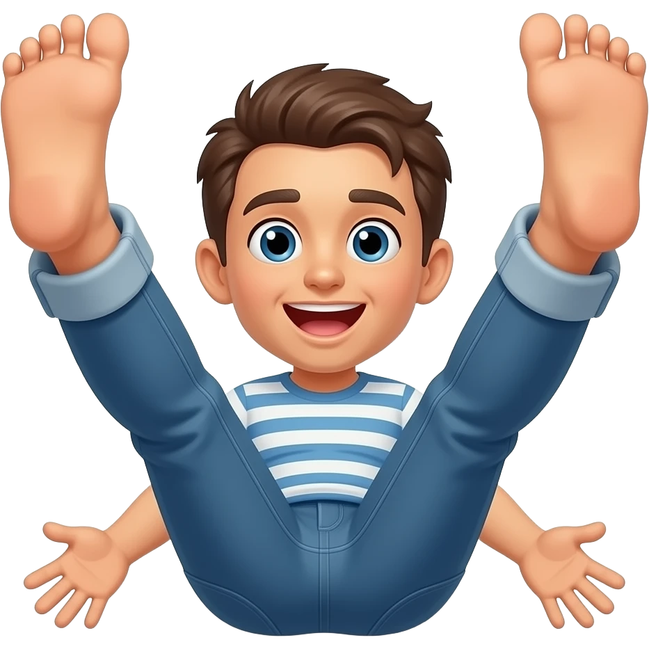 Emoji feet up spreading ahh emoji