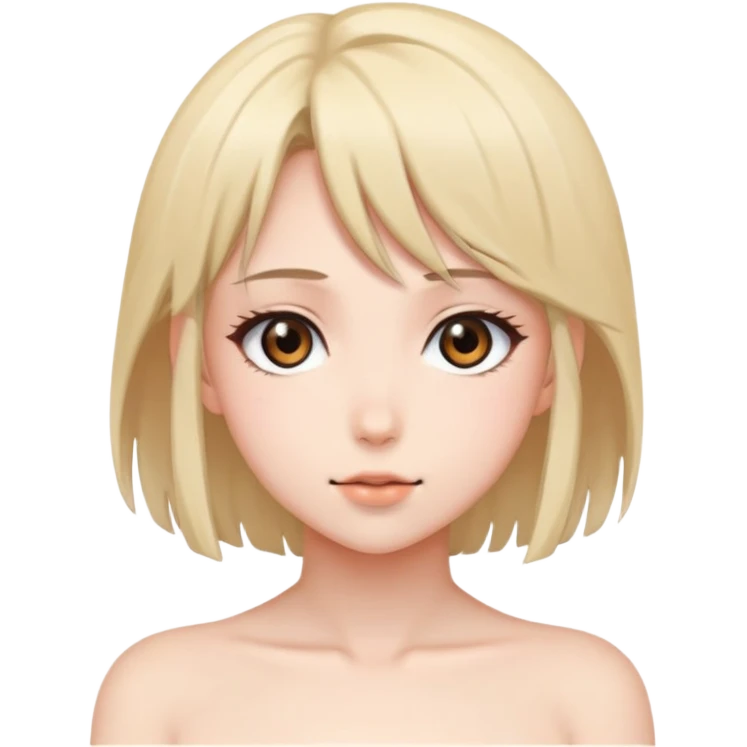 Голая аниме девушка  emoji