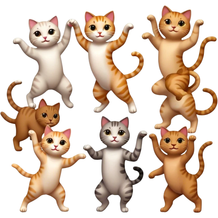 Dancing cats emoji