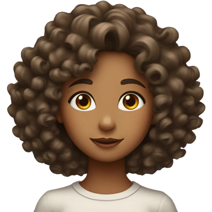 Curly girl  emoji