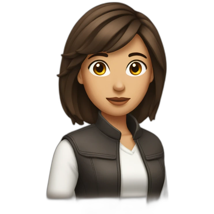 Femme brune emoji