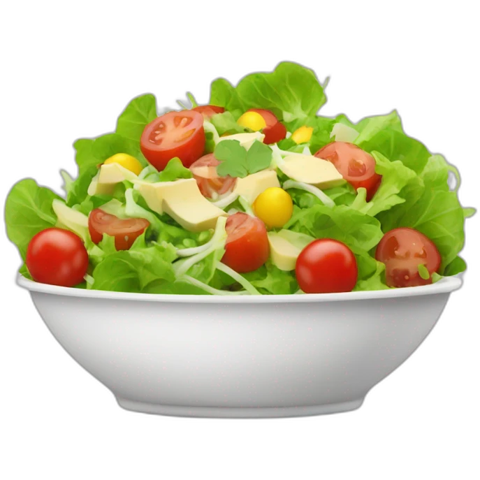 chat qui mange une salade emoji