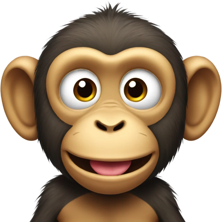 A monkey sticking his tongue out  emoji