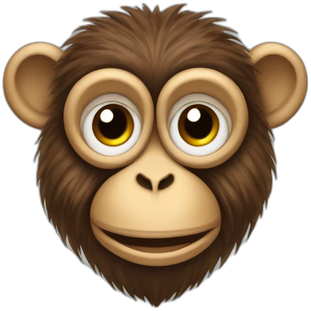 monkey with croisillons emoji
