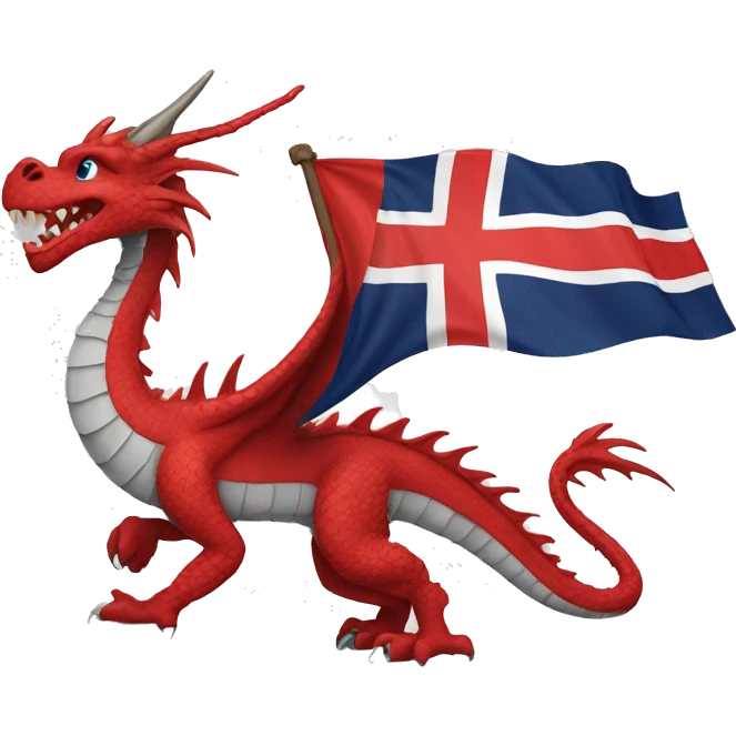 Dragon of the flag of Norway emoji