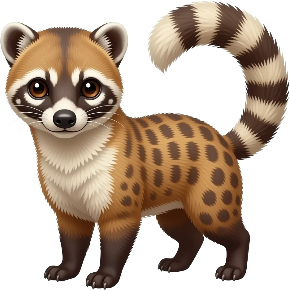 Serval-cacomistle-genet-civet-hyena-hybrid emoji