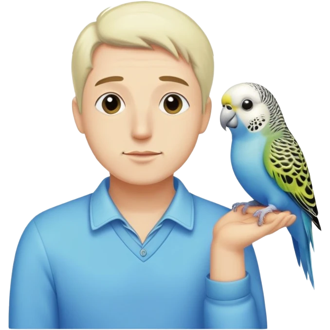 Man in his budgies emoji