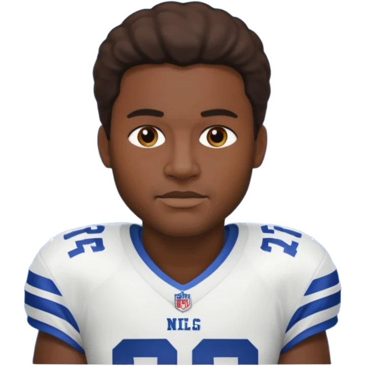 NFL players jersey emoji