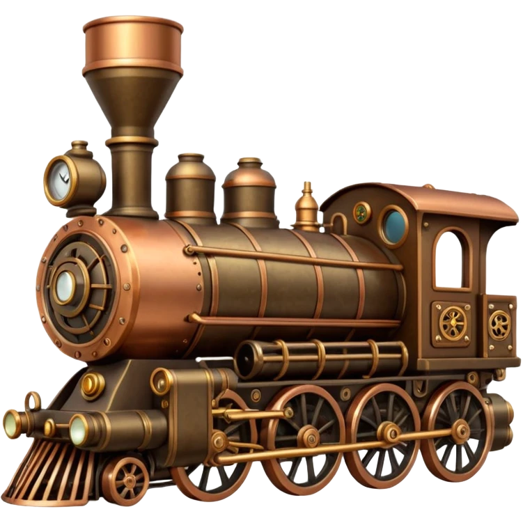 steampunk locomotive emoji
