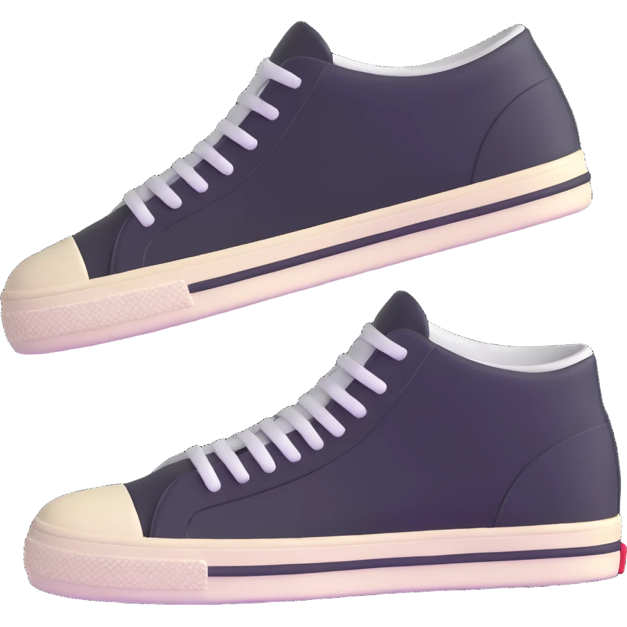pair of retro sneakers emoji