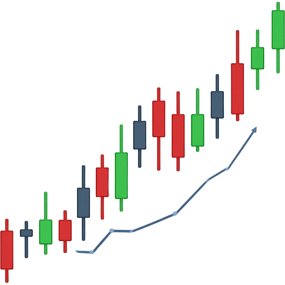 share market candle emoji