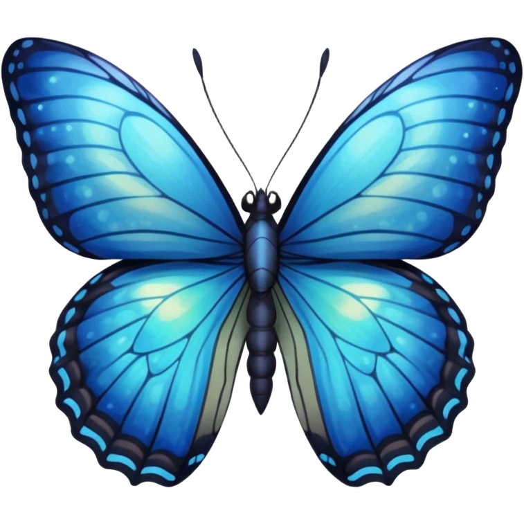 Nymphalidae blue moon  emoji