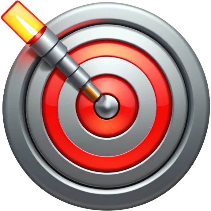 Moving target with blinking light emoji