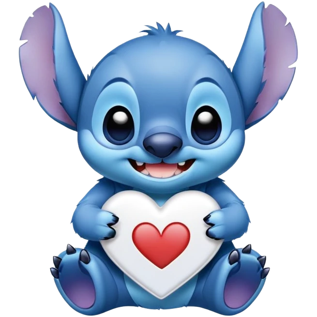 Stitch i love you  emoji