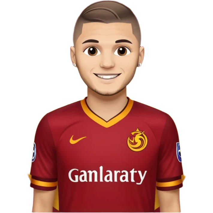 Mauro icardi Galatasaray formasıyla gol sevinci yapıyor emoji