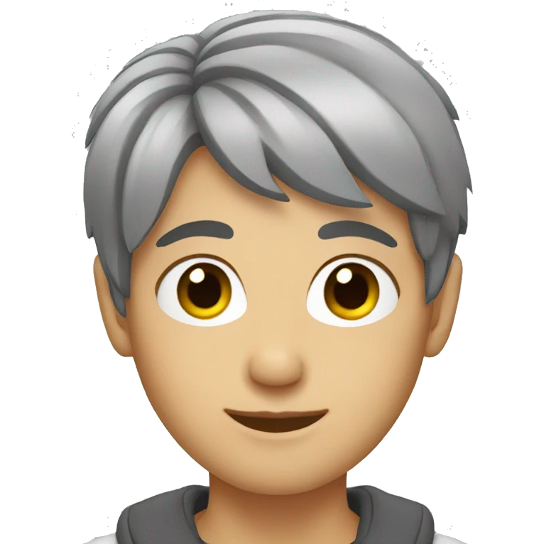 grey short hair  emoji