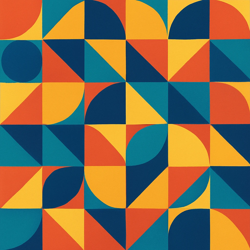 colorful abstract geometric pattern emoji