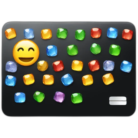 Black credit card with gems emoji