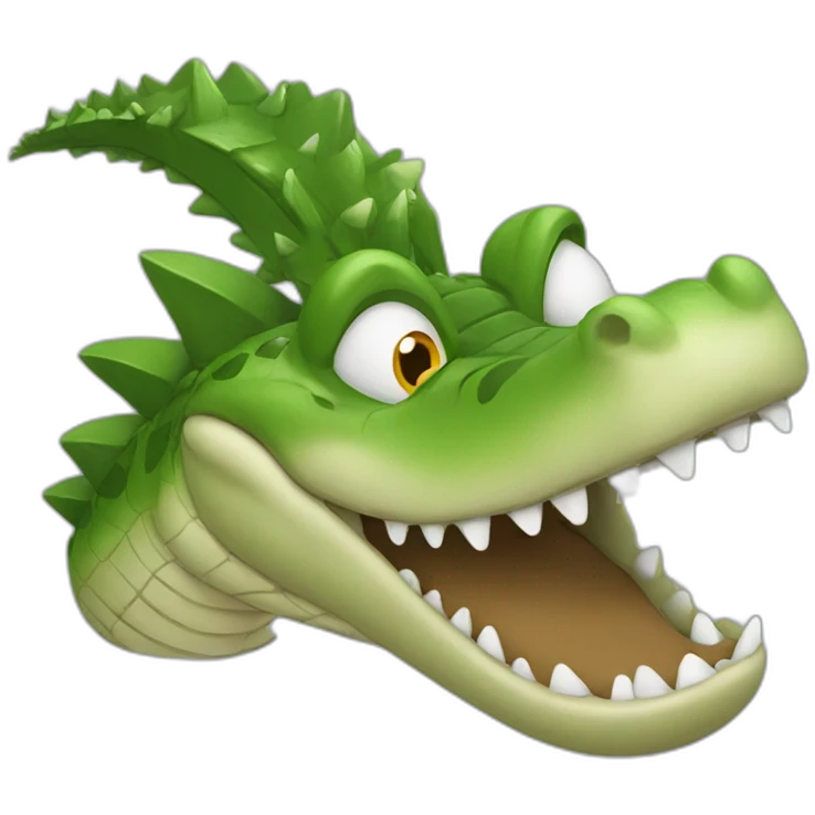 barfing crocodile emoji