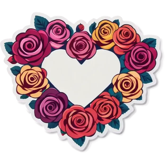 Heart of roses emoji
