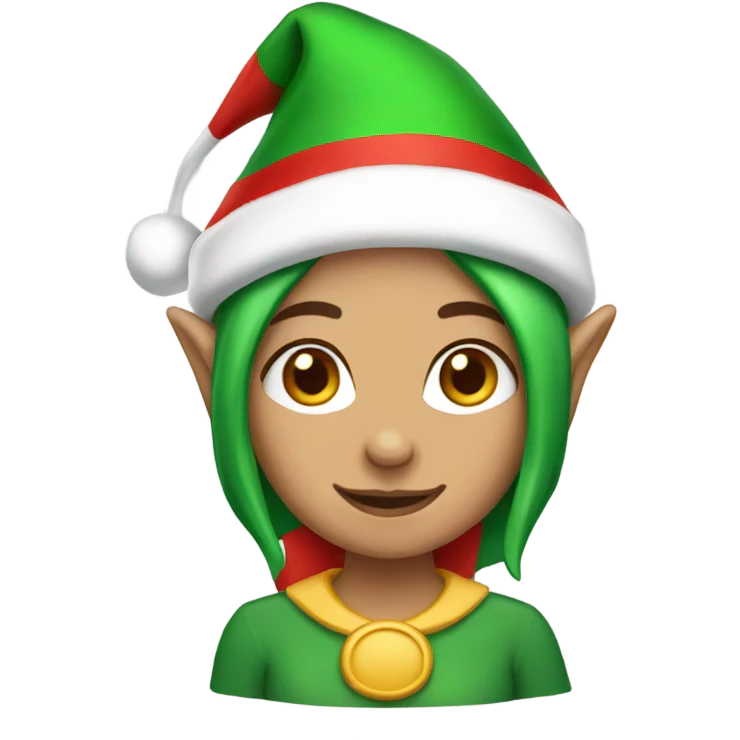 elf female santa hat emoji