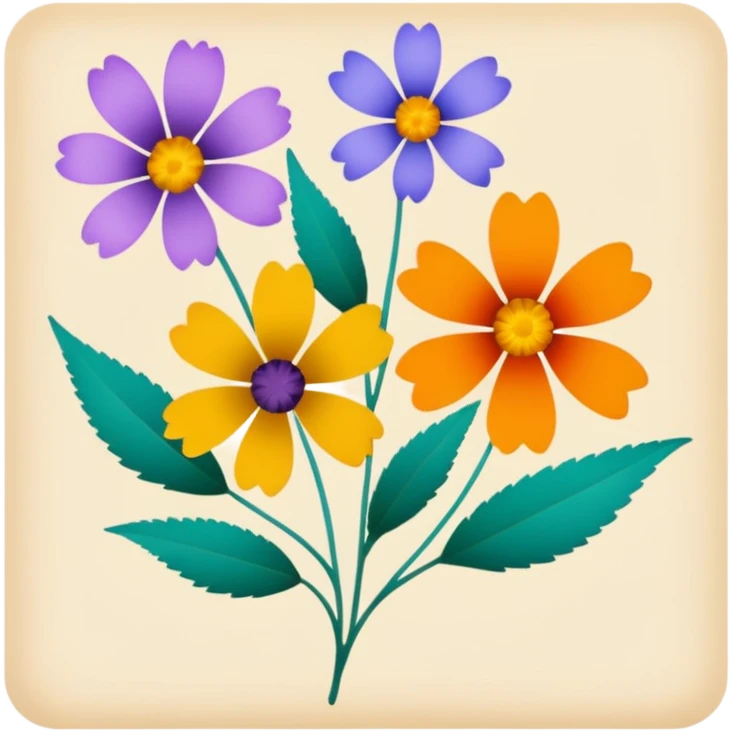 Pressed Flower Card emoji