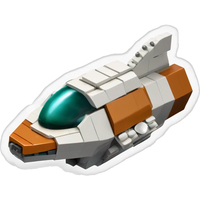 Rusty Lego.Planet Express spacecraft scion fr-s emoji