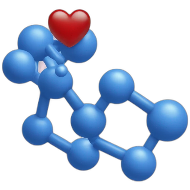 Molecule 5rapped in a heart organ emoji