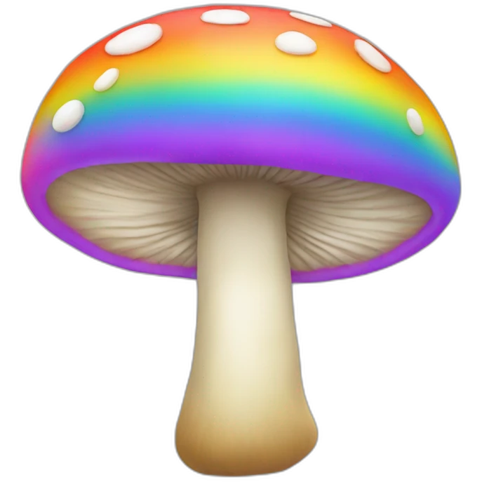 Mushroom rainbow emoji