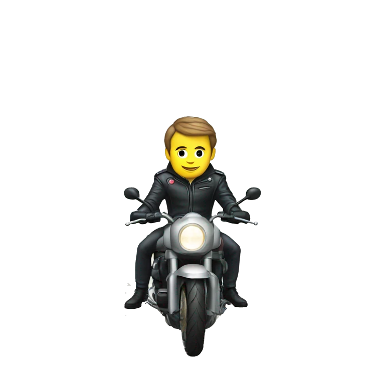 macron en moto emoji