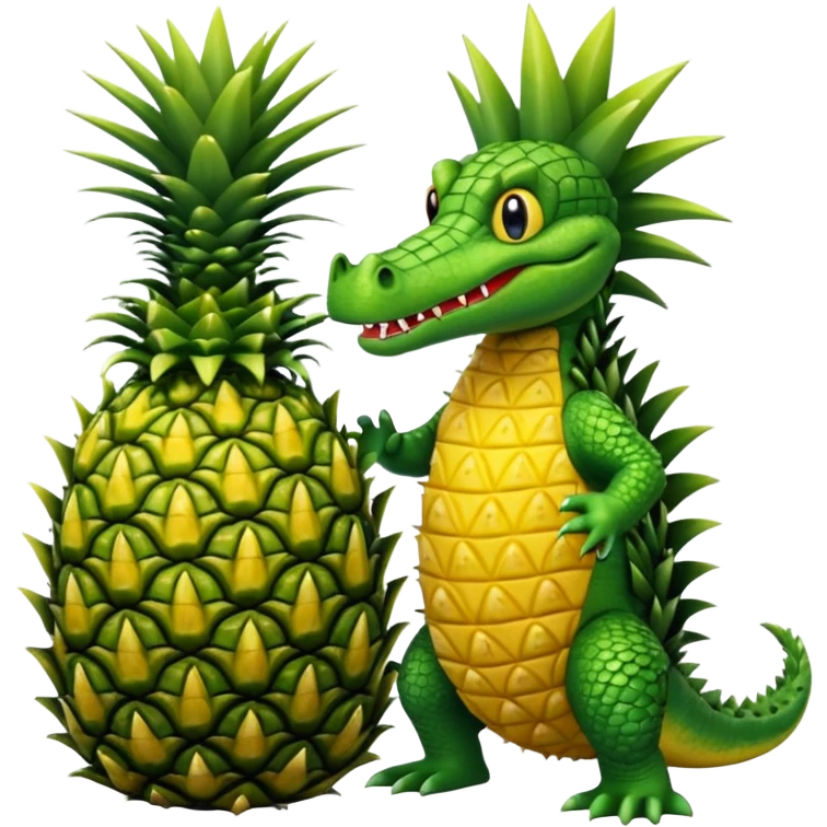 crocodile whole bodypineapple emoji