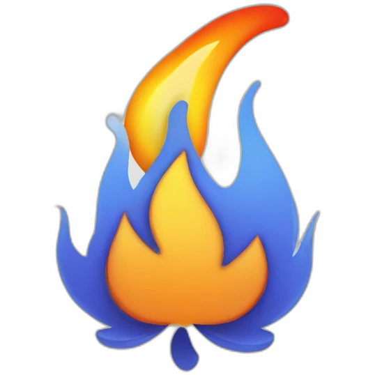 microsoft logo flame emoji