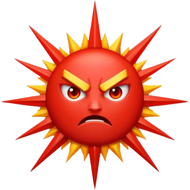Rayos sentellas con furia rojo que exprese molesta  emoji