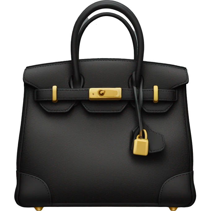 Black birkin bag emoji