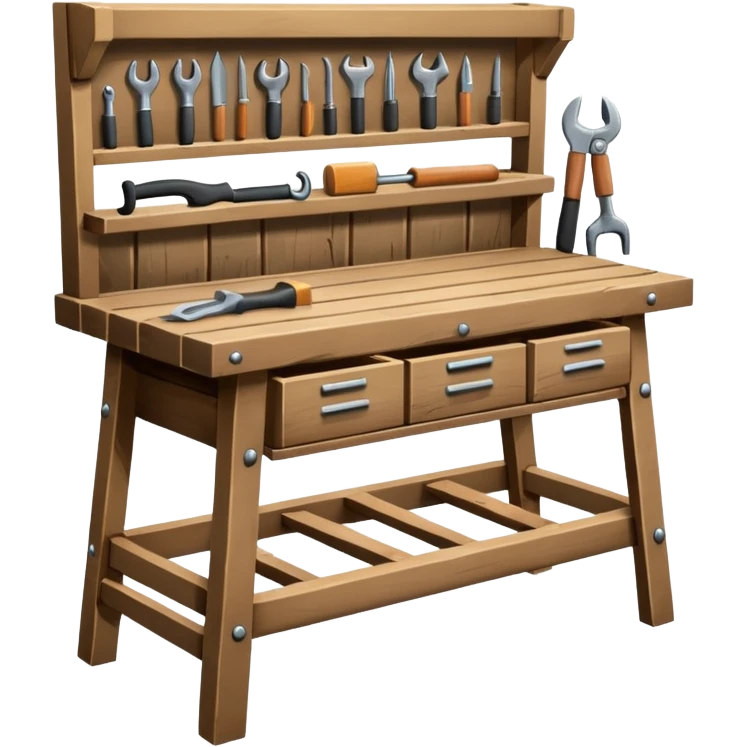 Wooden Tool Bench emoji