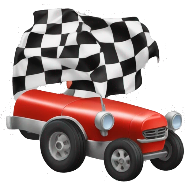 coche de carreras del payaso emoji