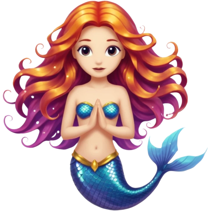 Beautiful mystic mermaid emoji