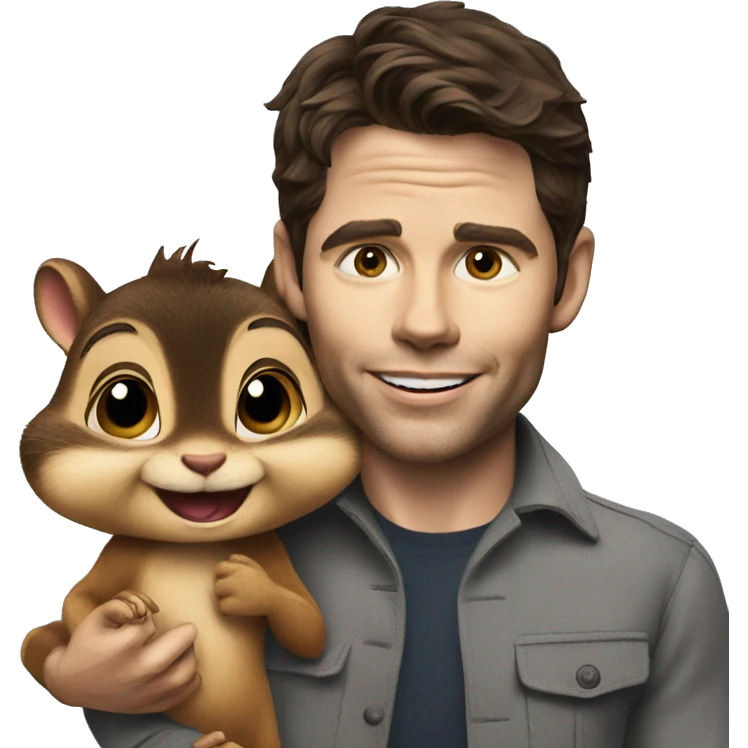 James marsden with chipmunk emoji