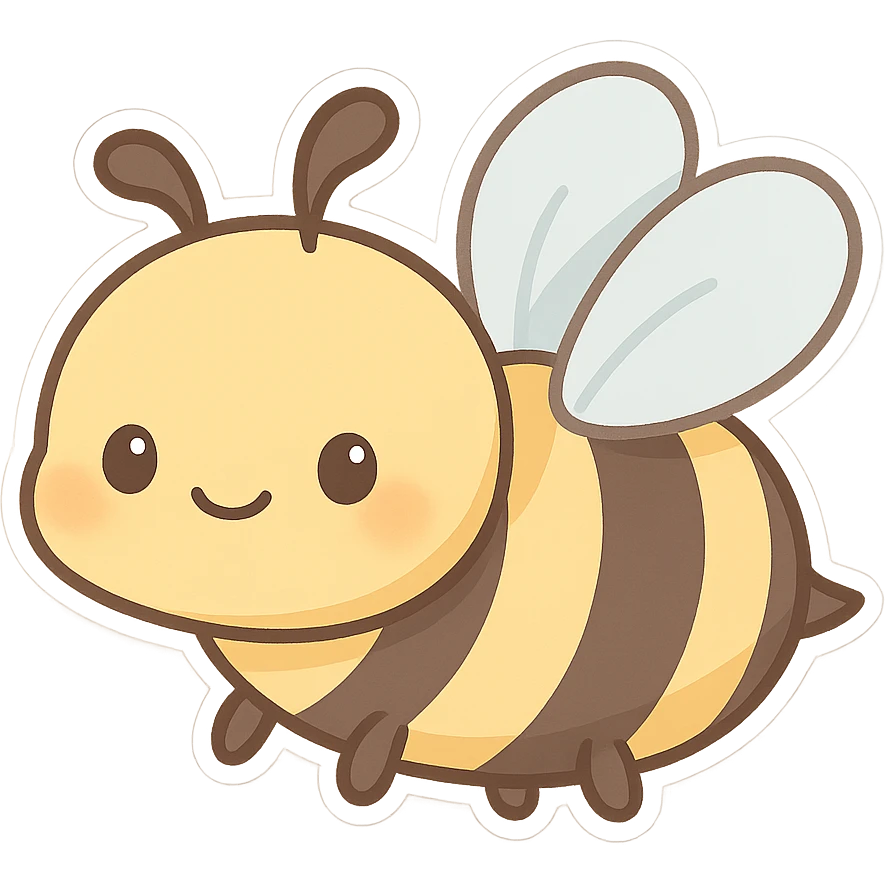 一只可爱的蜜蜂 emoji