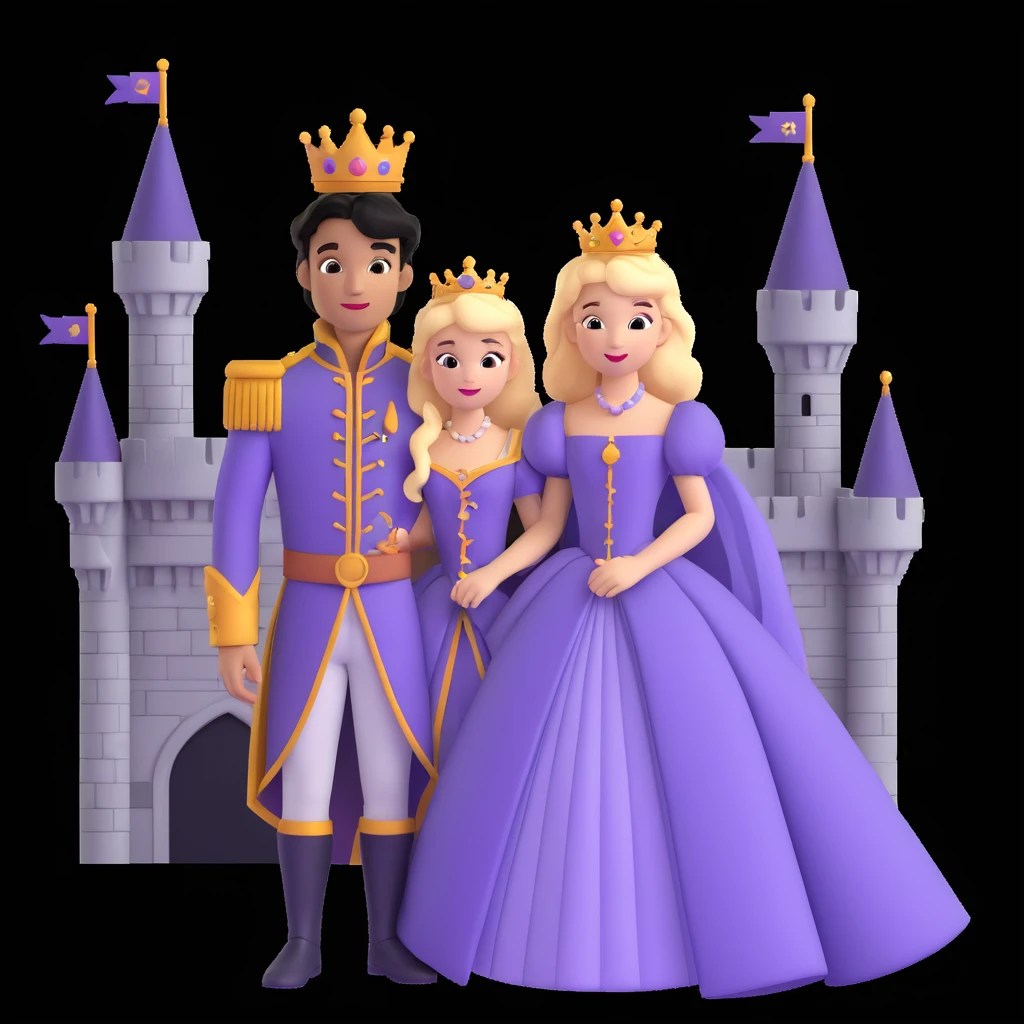 prince and princess disny dress close up photo in castle emoji
