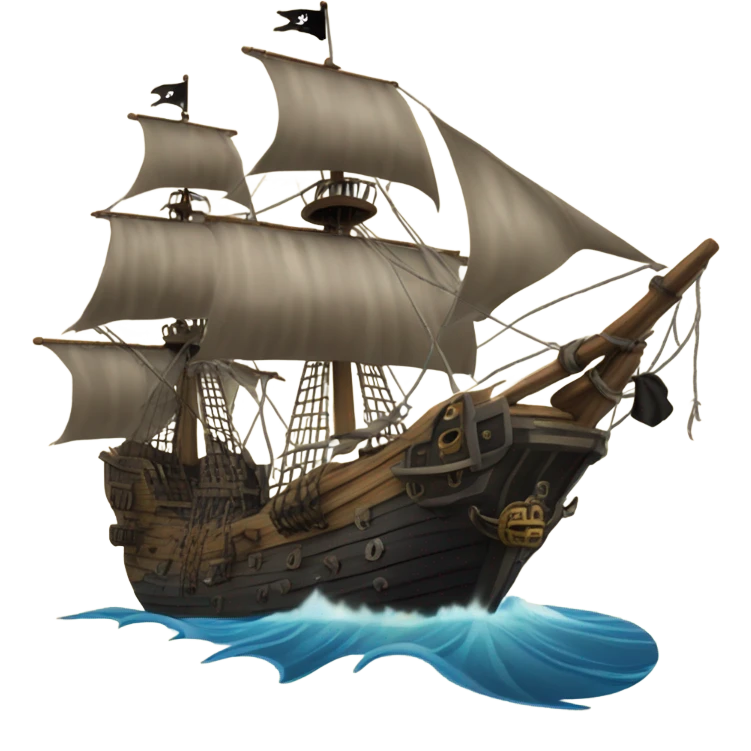 Pirate ship emoji