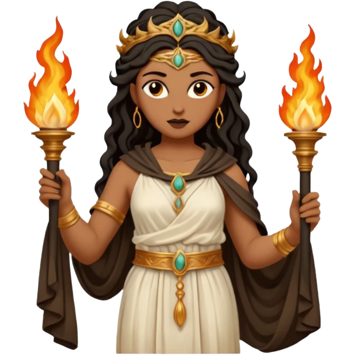 dark academia, Greek statue. Goddess Hecate  emoji