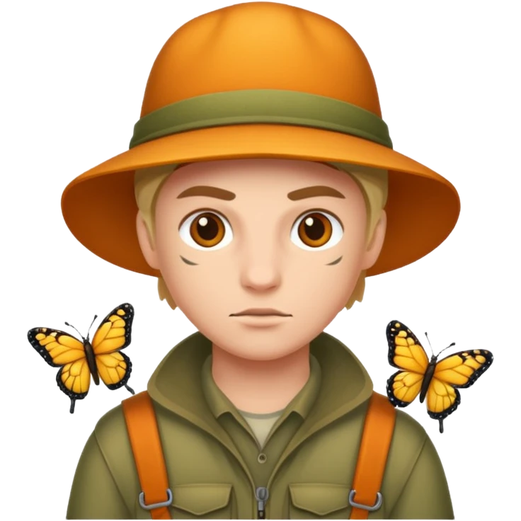 butterfly hunter emoji