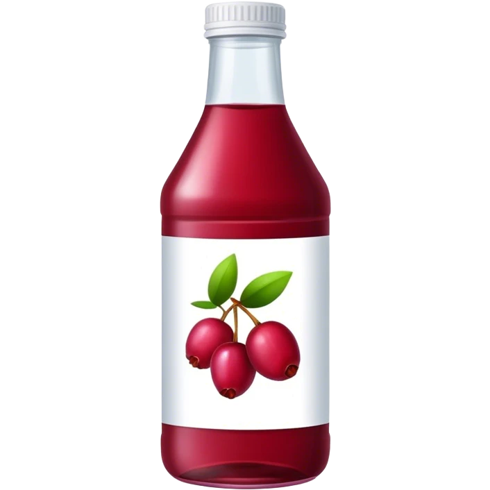 Bottle cranberry juice emoji