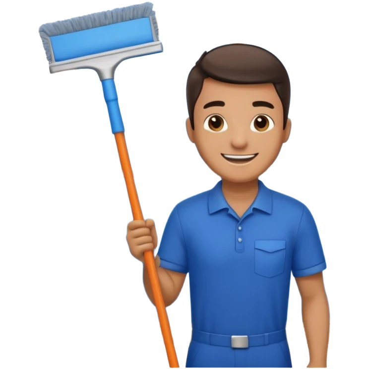 Window Cleaner man  emoji
