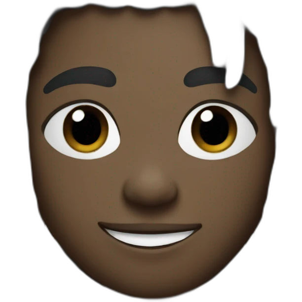 Black high school football player with dreads in black and royal blue uniform emoji