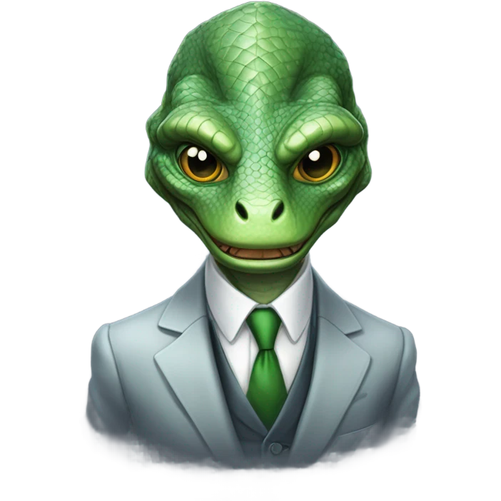 reptilian in suit emoji