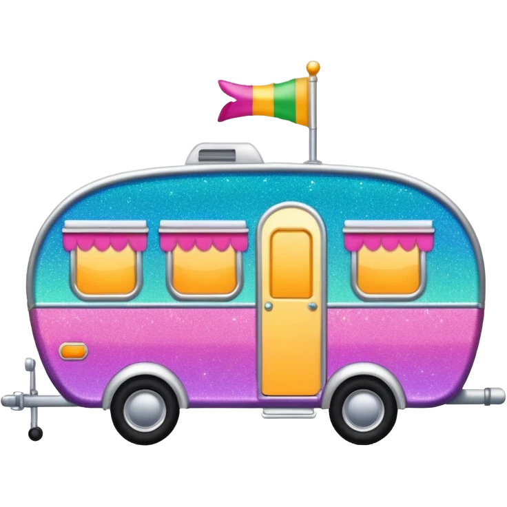 glitter caravan emoji