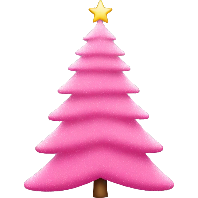 pink christmas tree emoji