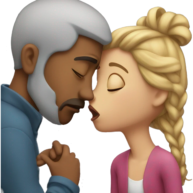 sad kiss emoji